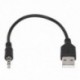 3,5 mm-es audió jack USB 2.0 aljzat-töltő kábel adapter kábel autós MP3 G0X0-hoz