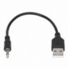 3,5 mm-es audió jack USB 2.0 aljzat-töltő kábel adapter kábel autós MP3 G0X0-hoz