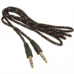 3,5 mm-es AUX audiokábel sztereo kábel audio aljzat fekete J3Z7