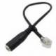 1X (4P4C RJ9 kábel, 3,5 mm-es okostelefon-fülhallgató és RJ9 adapterkábel, T8L3 adapterfülke)