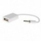 3x (3,5 mm-es dugaszos AUX audiodugasz-csatlakozó USB 2.0 aljzathoz konverter kábel kábel Ca E7G1)