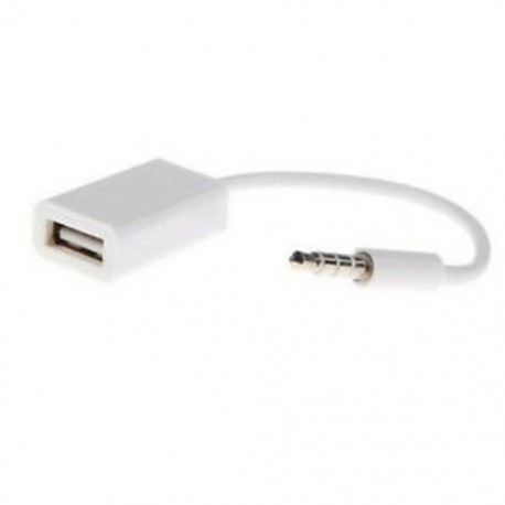 3x (3,5 mm-es dugaszos AUX audiodugasz-csatlakozó USB 2.0 aljzathoz konverter kábel kábel Ca E7G1)