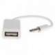 3x (3,5 mm-es dugaszos AUX audiodugasz-csatlakozó USB 2.0 aljzathoz konverter kábel kábel Ca E7G1)