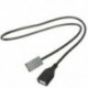 Az Aux USB kábel-adapter 2008-tól kezdve a Honda Civic Jazz Cr-V Accord Cr-Z Mp3 Y6B7-hez