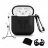 Fekete - 5 db / Set szilikon vezeték nélküli Bluetooth fülhallgató tok Apple I10 I12 Tws E W1Q2-hez