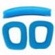 1X (kék csere fejpántos párna párna fejpánt párnák Earpad a Logitech P6W3-hoz