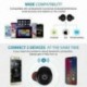 Valódi vezeték nélküli sztereó Bluetooth fülhallgató fülhallgató mini ikrek TWS vezeték nélküli kék V3Y7