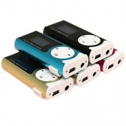 5X (MINI USB klip lejátszó, MP3 lejátszó LCD képernyő, 16 GB-os mini SD TF kártya M1X8)