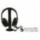 5-in1 HiFi vezeték nélküli fejhallgató fülhallgató FM rádiómonitor MP3 PC TV Audio Mob P2P0