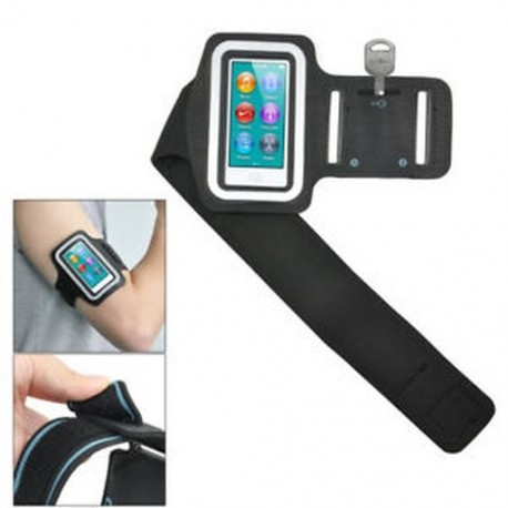 20x (fekete sporttorna kocogó fekete karszalag tok, Apple iPod Nano 7 7-hez