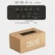 2X (N6U6 hordozható fa Bluetooth hangszóró, érintőképernyős vezeték nélküli Bluetooth hangszóró