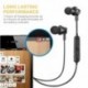 6X (Bluetooth fejhallgató, vezeték nélküli Sport Stereo verejtékálló mágneses Bluetoot E7Z8