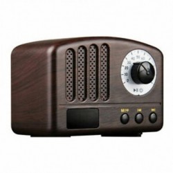 2X (Retro Bluetooth hangszóró Fm rádió mikrofon hordozható kihangosító szabadtéri vezeték nélküli O3I8