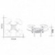 fehér - 1X (X107 Pocket Mini négytengelyes légijármű-távirányító Drone Z8R4)