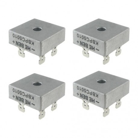 4X 50A 1000V fém tok, egyfázisú diódás híd egyenirányító KBPC5010 I1Y8