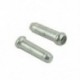UPPERX 100x kerékpár-váltó fékkábel-tippek Caps End Crimp Silver C4H8