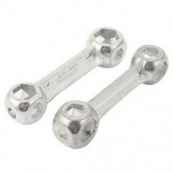 2 db ostobás alakú kerékpár-kerékkulcs-kulcs csavarkulcs javító szerszám 6mm-15mm Silve J5M6