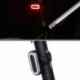 Ciklikus hátsó lámpa Kerékpár hátsó lámpa USB-töltés figyelmeztető biztonsági lámpa ovális alakú I0Q2