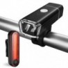 Kerékpár lámpák USB LED újratölthető készlet Mountain Cycle első hátsó fényszóró L8L7