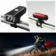 Kerékpár lámpák USB LED újratölthető készlet Mountain Cycle első hátsó fényszóró L8L7