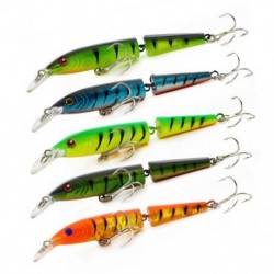 HENG JIA 5Pcs 10.5Cm 9G Wobblers Csapdahorgászcsalók Mesterséges Multi Jointe Q7E3