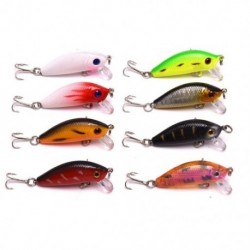 1X (8 db 5 cm 3,6 g úsztatott halhorgászcsavar mesterséges kemény hajtókar-csali Top watQ5P4)