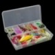 100 horgász csalik Spinners dugók kanalak kanál lágy csali pisztráng lazac   dobozkészlet W0W0