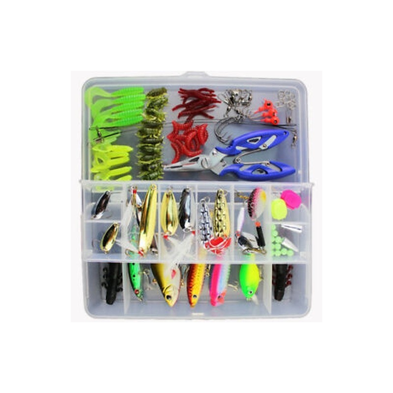 250 Piece Fishing Lures Mixed Lots including Hard Lure Minnow Popper  Crankbaits VIB Topwater Diving Floating Lures Soft Plastics Worm Spoons  Other