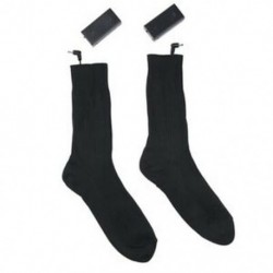 2X (termál pamut fűtésű sportsí zokni, téli lábmelegítő Elektromos Q7S1