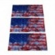 4X (Arcvédő amerikai 3PCS, amerikai zászló bandana, varrat nélküli arcmaszk, NeckY8L3