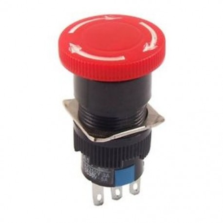 Piros gomba Dc 30V 5A Ac 250V 3A vészleállító nyomógomb kapcsoló W7Z2 W8B5