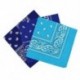 Királyi kék és ég kék és ... - 3 bandana Paisley férfi és nő készlet 57 x 57 cm H2G2