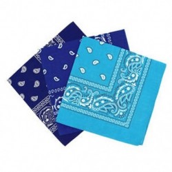 Királyi kék és ég kék és ... - 3 bandana Paisley férfi és nő készlet 57 x 57 cm H2G2
