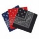 Királyi kék és ég kék és ... - 3 bandana Paisley férfi és nő készlet 57 x 57 cm H2G2