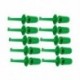 10 x rugós rugózású SMD IC teszthorogcsíptető zöld az E4W7 multiméter-vezetékhez