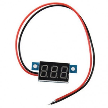 Mini piros LED digitális voltmérő voltos mérőpanel 3.3-30V H1L2
