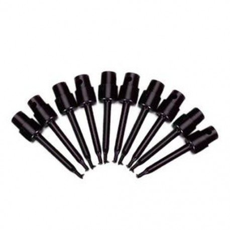 10 x Mini-teszt klipek fekete BT A4T2