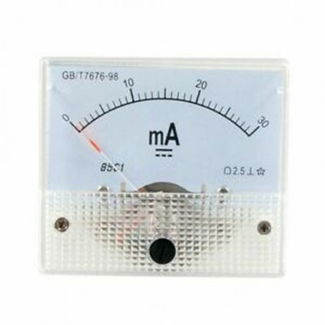 DC 0-30MA analóg árammérő ampermérő 85C1 30MA, fehér V5S4
