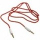 1X (3,5 mm-es AUX audiokábel sztereo kábel audio aljzat piros D3R7)