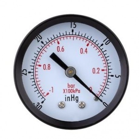 Manométer - 0 ~ -30 inHg 0 ~ -1 bar Mini Dial T8V1 vákuum nyomásmérő