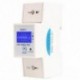 3X (Din Rail egyfázisú wattmérő energiafogyasztás Watt elektronikus energia W8W7
