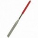 1X (5 mm x 180 mm üvegfogantyú lapos gyémánt fájlok vörös ezüst hang C7H2)