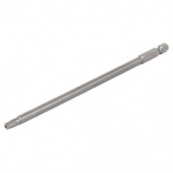 1/4 hüvelykes Hex szár 4 mm-es tipp T25 Torx biztonsági csavarhúzó bit, szürke X9C5