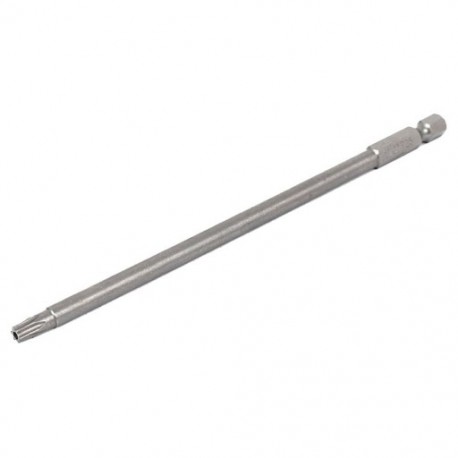 1/4 hüvelykes Hex szár 4 mm-es tipp T25 Torx biztonsági csavarhúzó bit, szürke X9C5