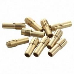 10 darabos mini fúró sárgaréz befogótokmány forgószerszámhoz 0,5-3,2 mm M2I1