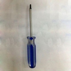 Kék fül műanyag fogantyú 2 mm x 75 mm háromszög csavarhúzó kéziszerszám