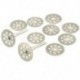 10 darabos Mini 22 mm-es gyémánt daraboló korongos fűrészlap fúrólap M6G9