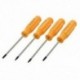 4 db sárga fogantyú mágneses tipp T5 T6 T8 T10 Torx csavarhúzó B4M7