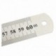 Rozsdamentes acél kétoldalas, egyenes szélességű vonalzó mérő 60 cm / 24 &quot , ezüst P7G4