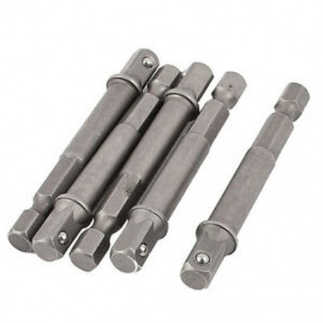 1/4 hüvelykes szárú hexa meghajtó bitteljesítményű fúrócsatlakozó adapter 5db B8W3